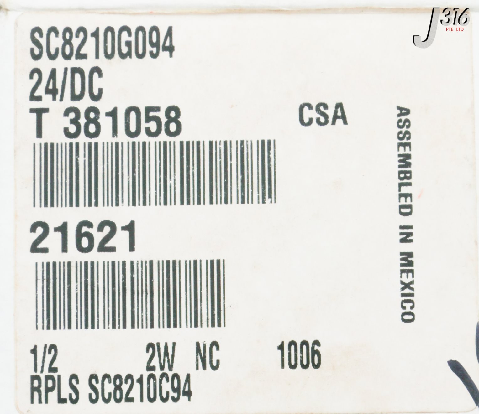 31627 ASCO SOLENOID VALVE, 1/2